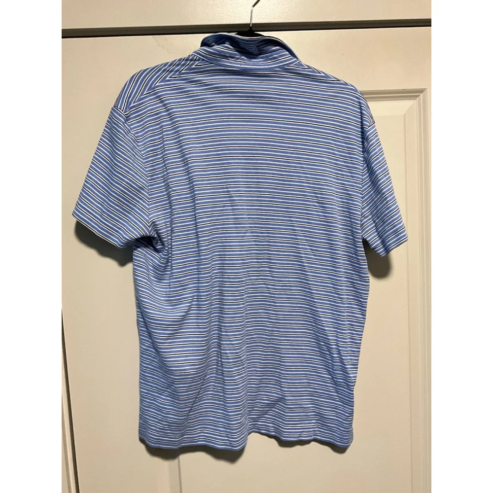 Blue striped Polo Ralph Lauren Classic Fit Polo Shirt Large